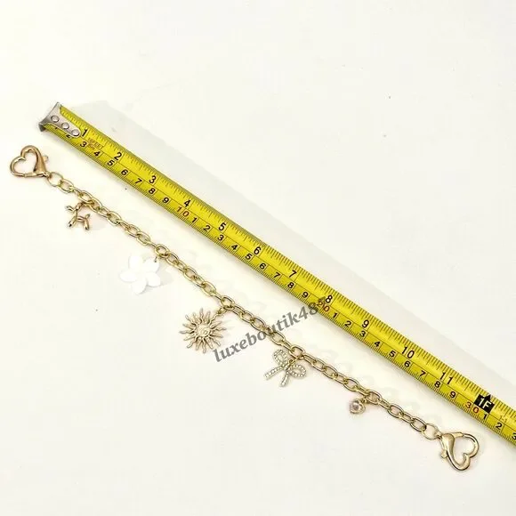 Hand-crafted Balloon Bow Sun Flower Bag Charm Chain Purse Charm Chain Decoration